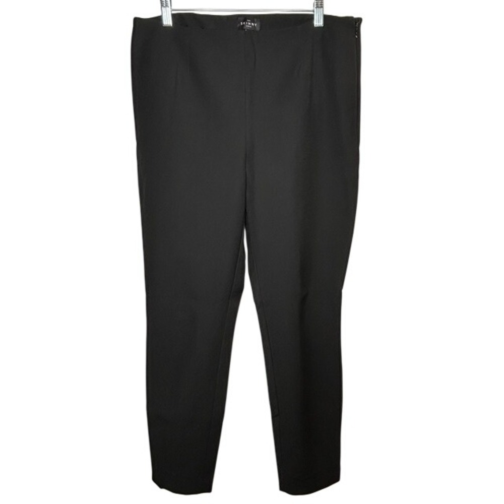 WHBM White House Black Market The Skinny Ankle Black Dress Pants 12 Stretch